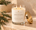James 1:17 | Jesus is King Luxury Scented Olive Oil Wax Candle